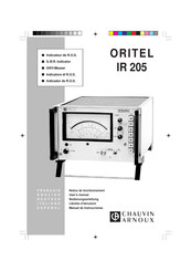 Chauvin Arnoux ORITEL IR 205 Manual De Instrucciones