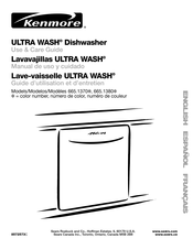 Sears Kenmore ULTRA WASH 665.1380 Serie Manual De Uso Y Cuidado