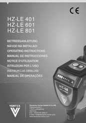 Vortex HZ-LE 401 Manual De Instrucciones