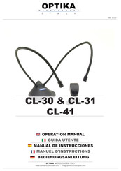 OPTIKA MICROSCOPES CL-30 Manual De Instrucciones