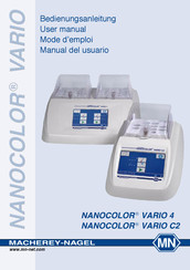 MACHEREY-NAGEL NANOCOLOR VARIO C2 Manual Del Usuario