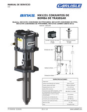 Carlisle BINKS MX1231 Manual De Servicio