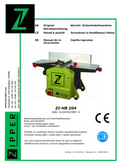 Zipper Maschinen ZI-HB204 Manual De Instrucciones