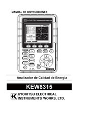 Kyoritsu Electrical Instruments Works KEW6315 Manual De Instrucciones