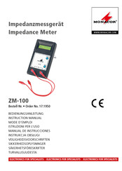 Monacor ZM-100 Manual De Instrucciones