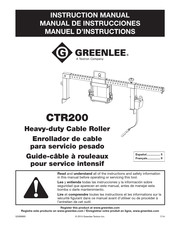 Greenlee CTR200 Manual De Instrucciones