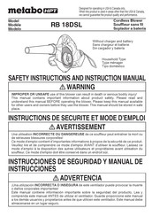 Metabo HPT RB 18DSL Manual De Instrucciones