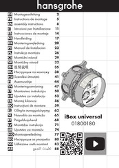 Hansgrohe iBox universal 01800180 Modo De Empleo/Instrucciones De Montaje
