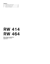 Gaggenau RW 464 Instrucciones De Uso