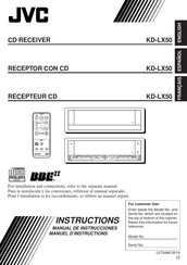 JVC KD-LX50 Manual De Instrucciones