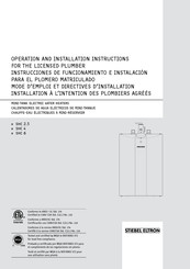 Stiebel Eltron SHC 6 Instrucciones De Funcionamiento E Instalación