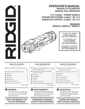 RIDGID JobMax A Serie Manual Del Operador