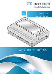 Meteo Control WEB'LOG RESIDENTIAL Manual De Instrucciones