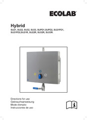 Ecolab Hybrid SU21R Instrucciones De Uso