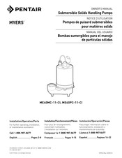 Pentair MYERS ME40PC-11-CI Manual Del Usuario