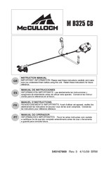 McCulloch M B325 CB Manual De Instrucciones