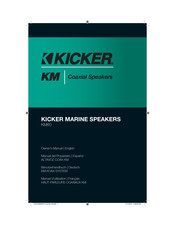 Kicker KM60 Manual Del Propietário