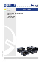 Becker VariAir VAU 11-23/3 Instrucciones De Uso