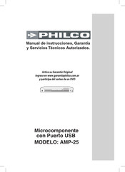 Philco AMP-25 Manual De Instrucciones