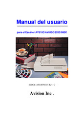 Avision AV810C Manual Del Usuario