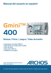 Archos Gmini 400 Manual Del Usuario