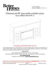 Better Homes and Gardens BH15-084-899-11 Manual De Instrucciones