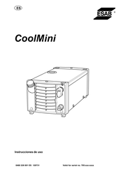 ESAB CoolMini Instrucciones De Uso