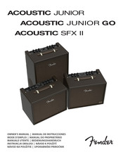 Fender ACOUSTIC JUNIOR GO Manual De Instrucciones