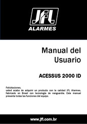 JFL Alarmes ACESSUS 2000 ID Manual Del Usuario