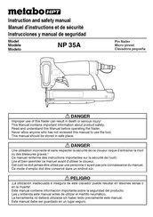 Metabo HPT NP 35A Instrucciones Y Manual De Seguridad