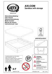 Axi Sandbox with storage Manual De Usuario