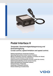 VDO Pedal Interface II Instrucciones De Funcionamiento