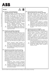 ABB CM Serie Instrucciones De Servicio