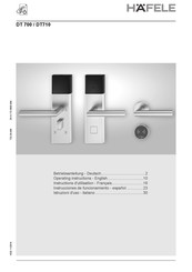 hafele dialock DT 700 Instrucciones De Funcionamiento