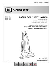 Nobles MAGNA TWIN 2200 Manual Del Operador Y Repuestos