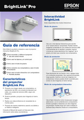 Epson BrightLink Pro 1410Wi Guía De Referencia