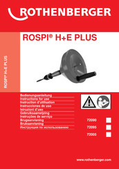 Rothenberger ROSPI H+E PLUS Instrucciones De Uso