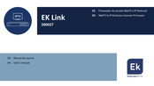 EKSELANS EK Link 280027 Manual De Usuario