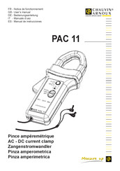 Chauvin Arnoux PAC 11 Manual De Instrucciones