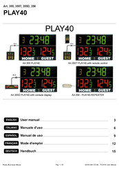 Favero Electronics PLAY40 356 Manual De Uso