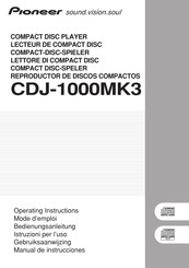 Pioneer CDJ-1000MK3 Manual De Instrucciones