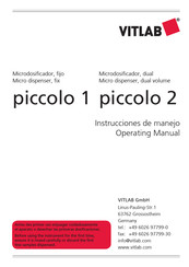 VITLAB piccolo 2 Instrucciones De Manejo