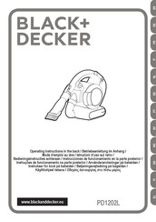 Black and Decker PD1202L Instrucciones De Funcionamiento