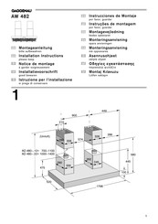 Gaggenau AW 482 Instrucciones De Montaje