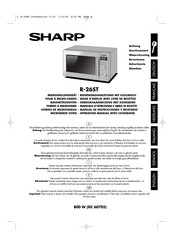 Sharp R-26ST Manual De Instrucciones Y Recetario