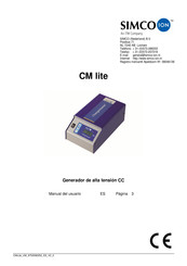 Simco-Ion CM lite Manual Del Usuario