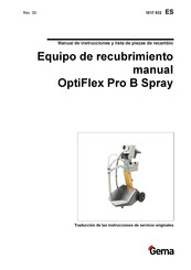 Gema OptiFlex Pro B Spray Manual De Instrucciones Y Lista De Piezas De Recambio