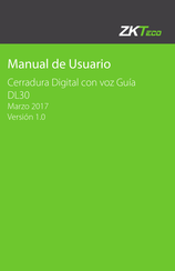 ZKTeco DL30 Manual De Usuario