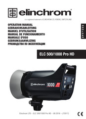 Elinchrom ELC PRO HD 1000 Manual De Funcionamiento