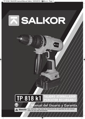 SALKOR TP 818 k1 Manual Del Usuario Y Garantía